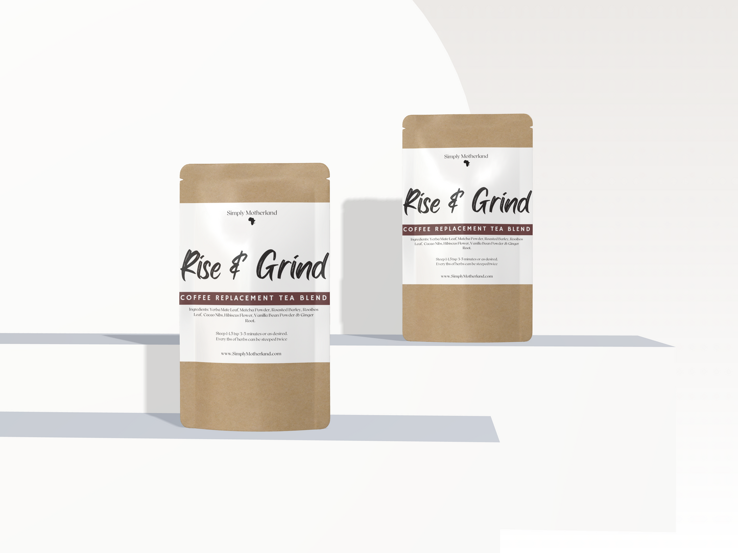 Rise & Grind, Coffee Replacement Tea Blend, Energy Boosting Loose Leaf Tea