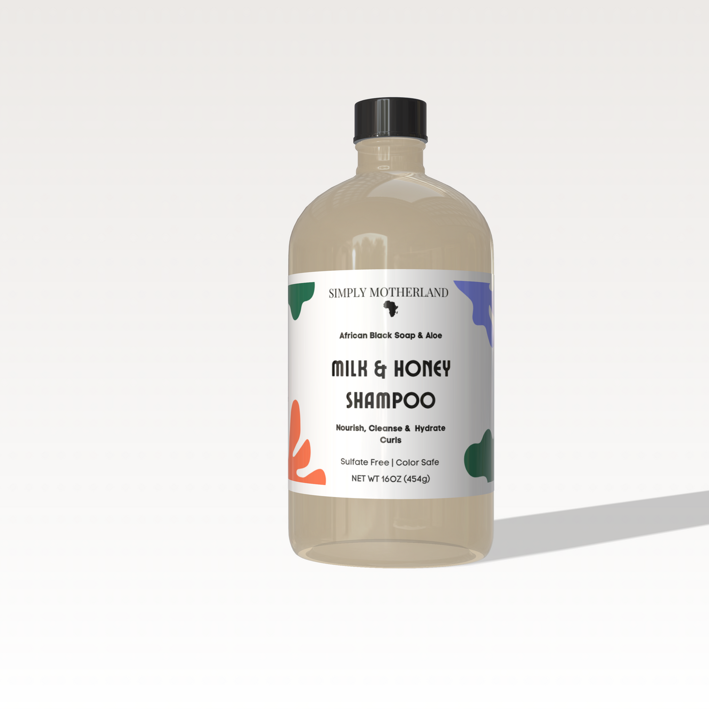 African Black Soap Milk & Honey Shampoo, Nourishing and Gentle Hair Care, Spray-in Hair Growth Shampoo