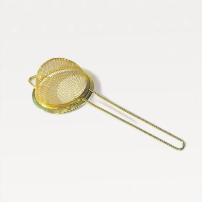 Stainless Steel Gold Tea Strainer, Loose Leaf Tea Accessory